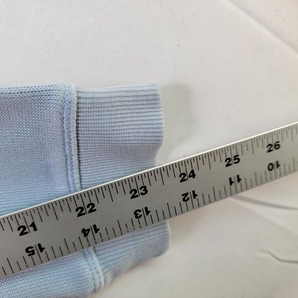 TOMMY BAHAMA Relax Light Blue 100% Cotton Sweatshirt Zip-Up Pullover Men’s Sz L - Picture 11 of 11